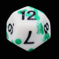 TDSO Splatter - Goblin Blood D12 Dice