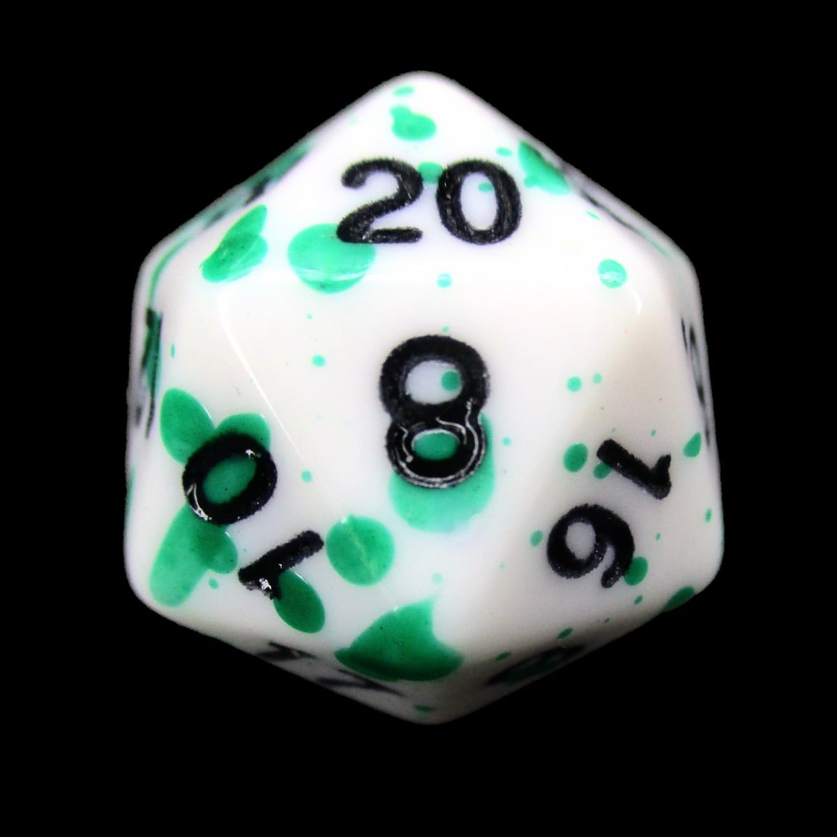 TDSO Splatter - Goblin Blood D20 Dice