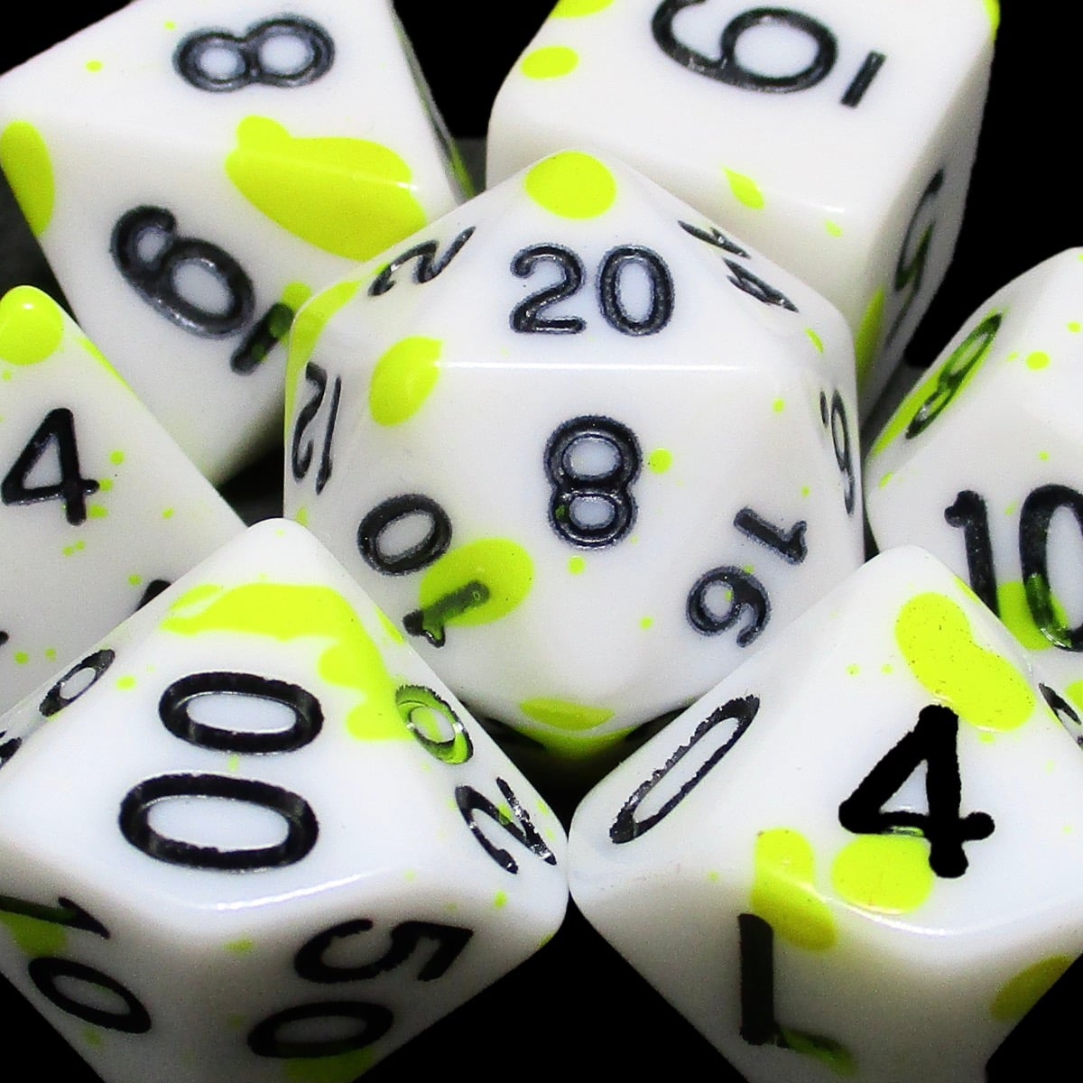 TDSO Splatter - Radioactive 7 Dice Polyset