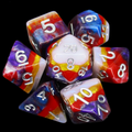 TDSO Layer Erise Sunset 7 Dice Polyset LTD EDITION