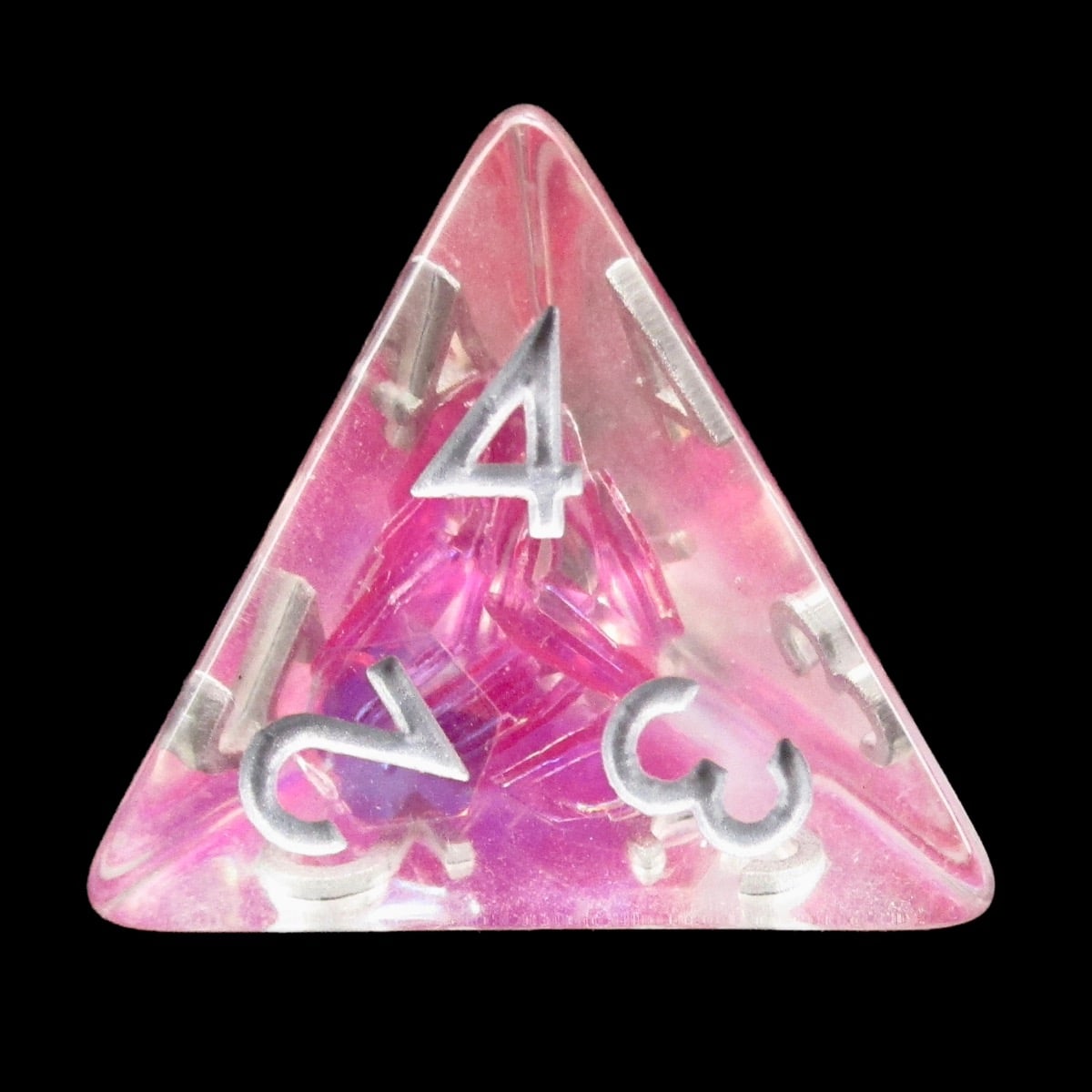 TDSO Pink Dragon Scale D4 Dice