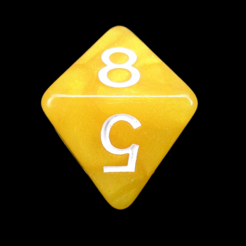 Role 4 Initiative Marble Caramel D8 Dice