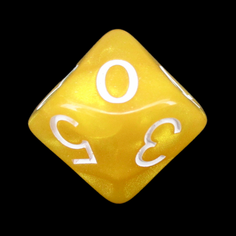 Role 4 Initiative Marble Caramel D10 Dice