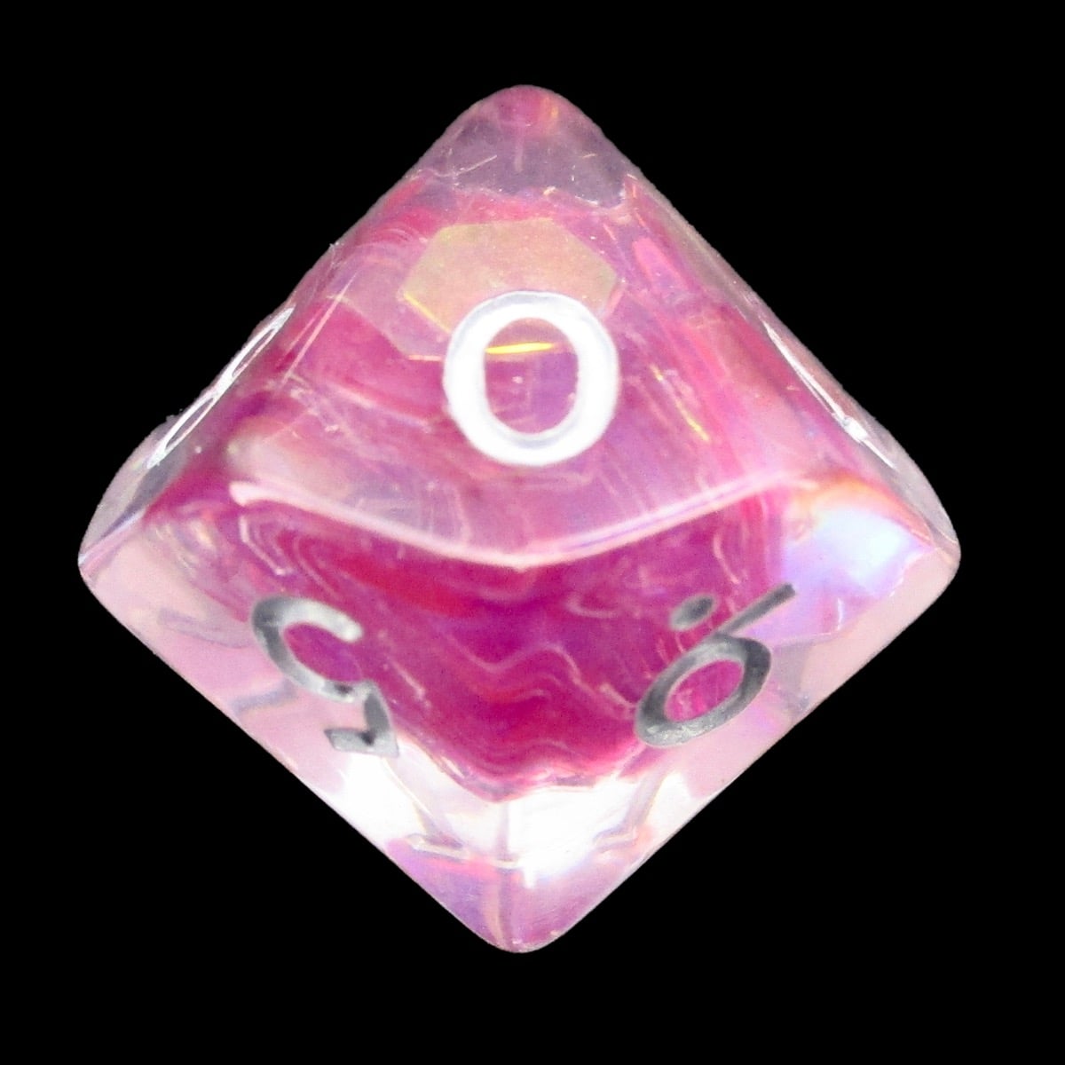 TDSO Pink Dragon Scale D10 Dice