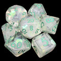 TDSO Silver Dragon Scale 7 Dice Polyset