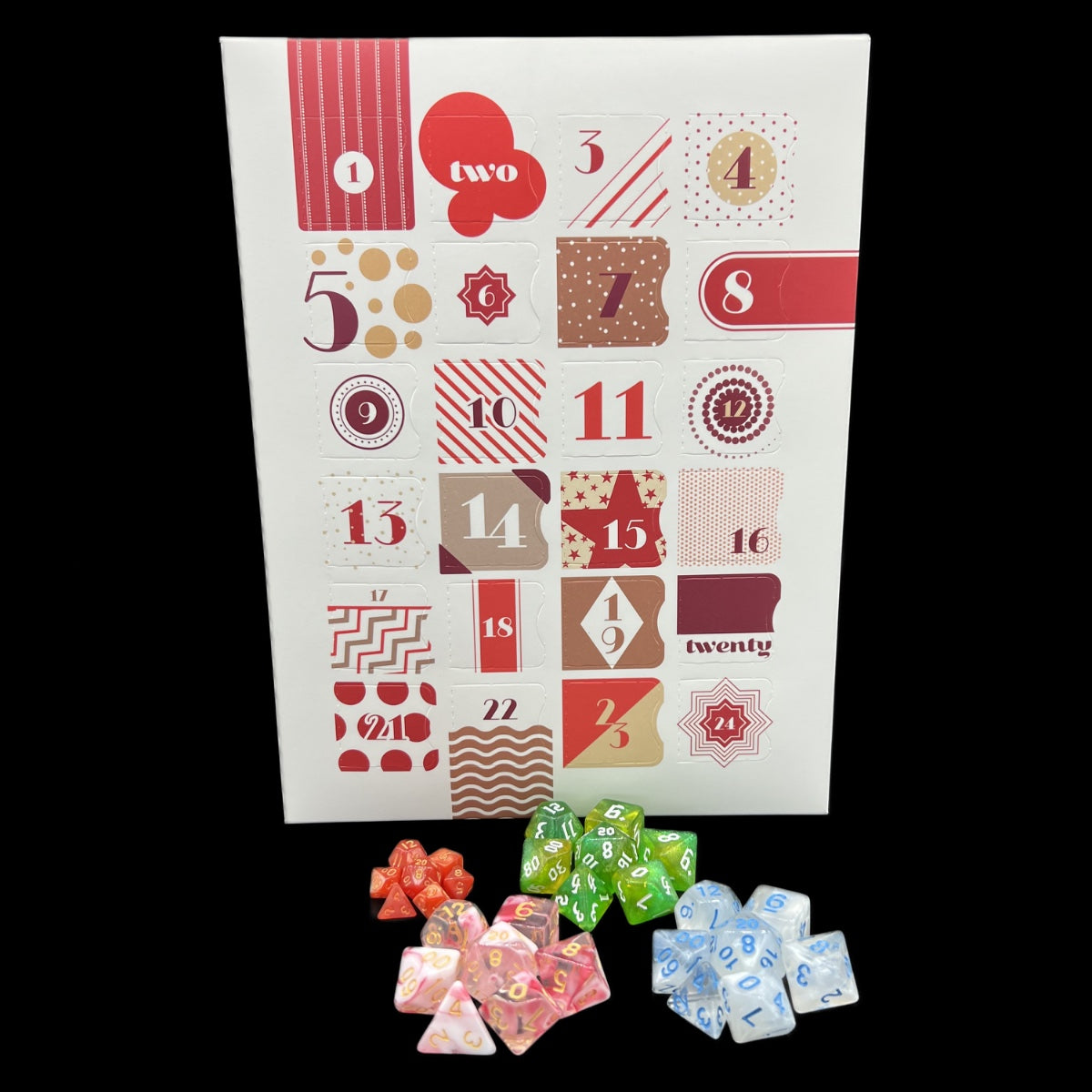 Dice Advent Calendar - Red & White