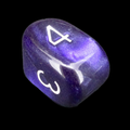 Role 4 Initiative Marble Purple Arch D4 Dice