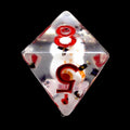 TDSO Encased Skull Bone & Red D8 Dice