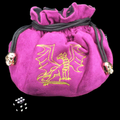 Dragon Hoard Dice Bag - PURPLE DRAGON with 7 Compartments MASSIVE