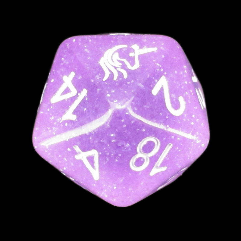 TDSO Light Unicorn D20 Dice