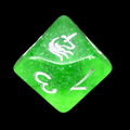 TDSO Light Unicorn D10 Dice