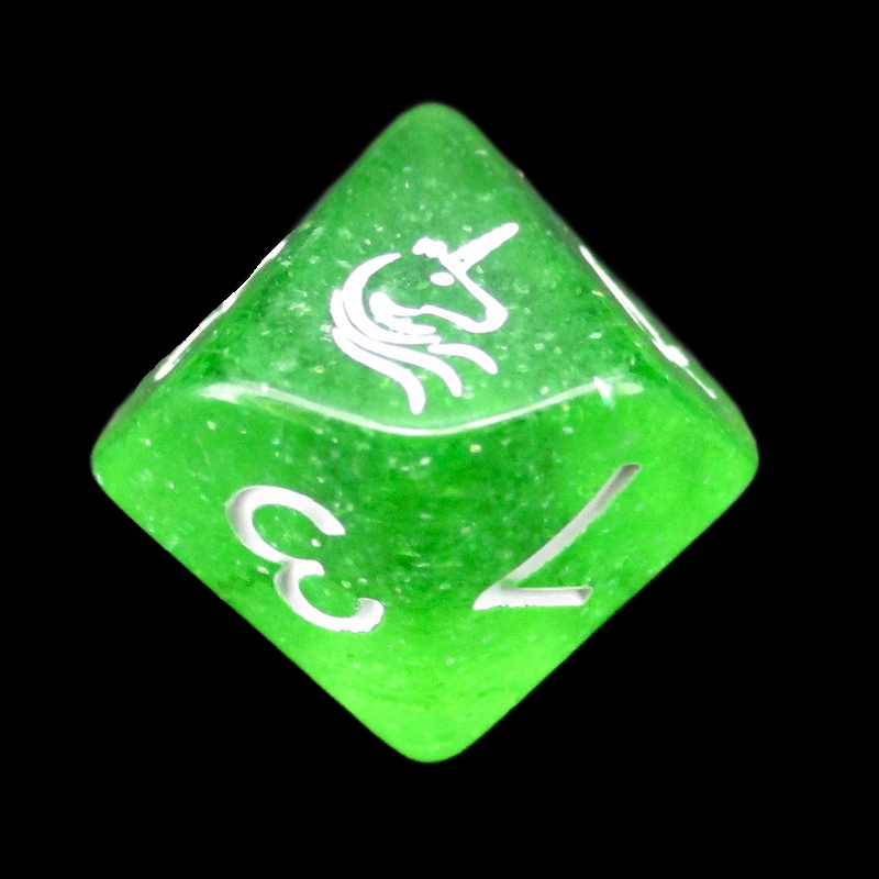 TDSO Light Unicorn D10 Dice