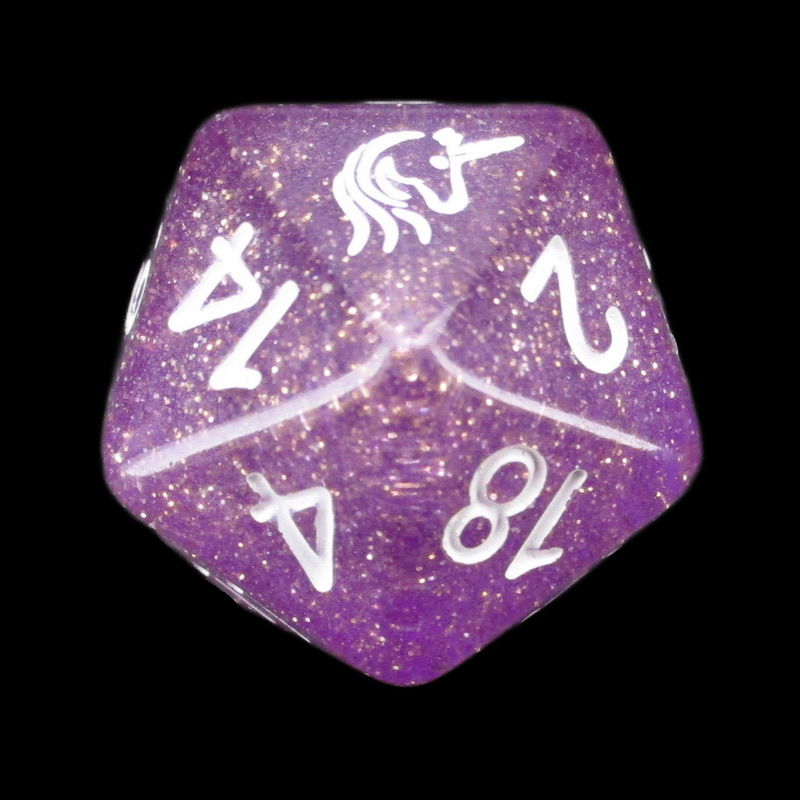 TDSO Dark Unicorn D20 Dice