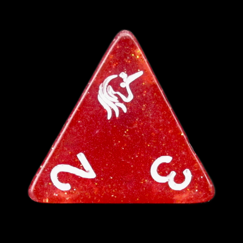 TDSO Dark Unicorn D4 Dice