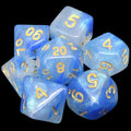 TDSO Aurora Glacier Blue Glitter 7 Dice Polyset LTD EDITION