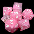 TDSO Nebula Pink Rose 7 Dice Polyset LTD EDITION
