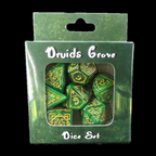 TDSO Druids Grove Green & Gold 7 Dice Polyset