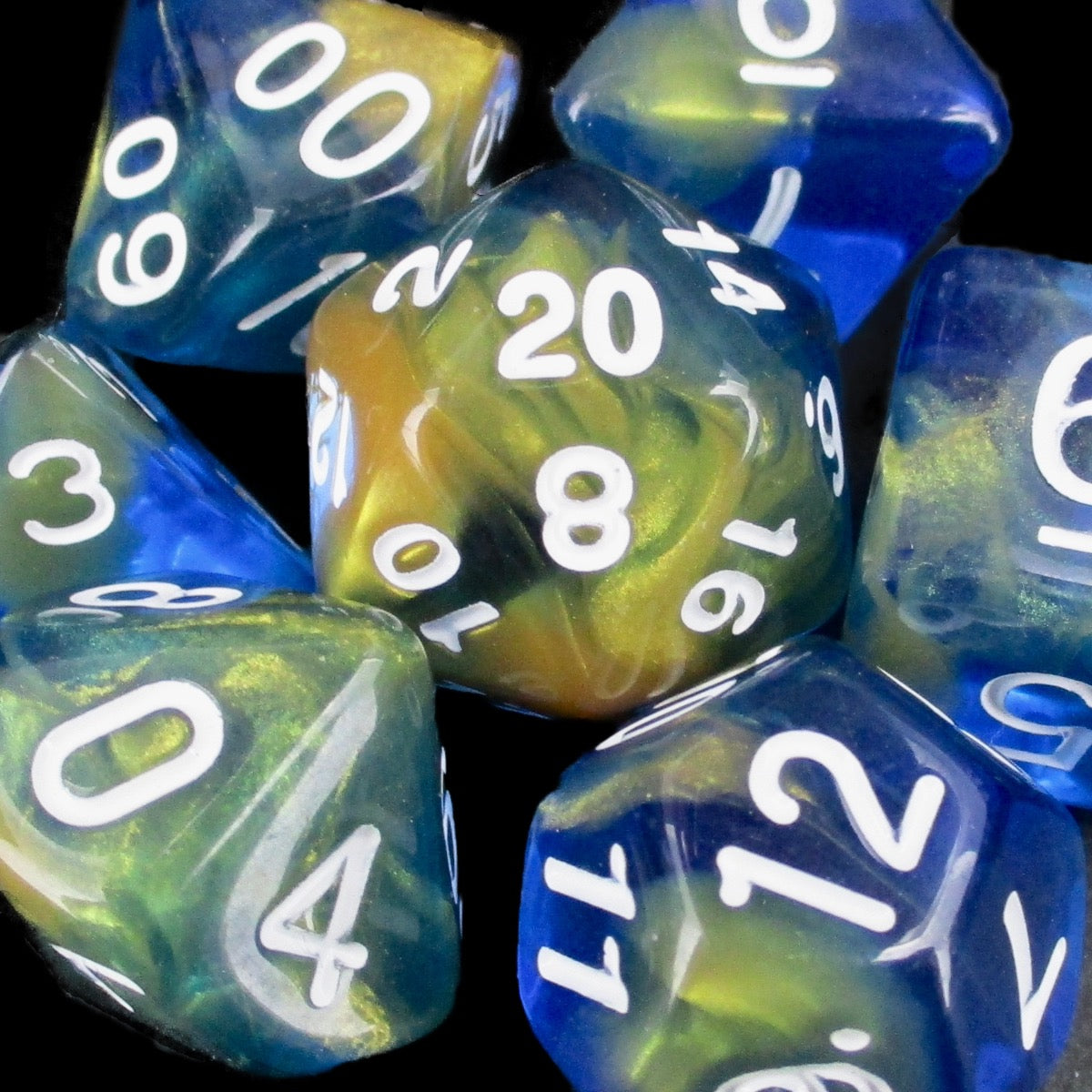 TDSO Water Spirit 7 Dice Polyset LTD EDITION