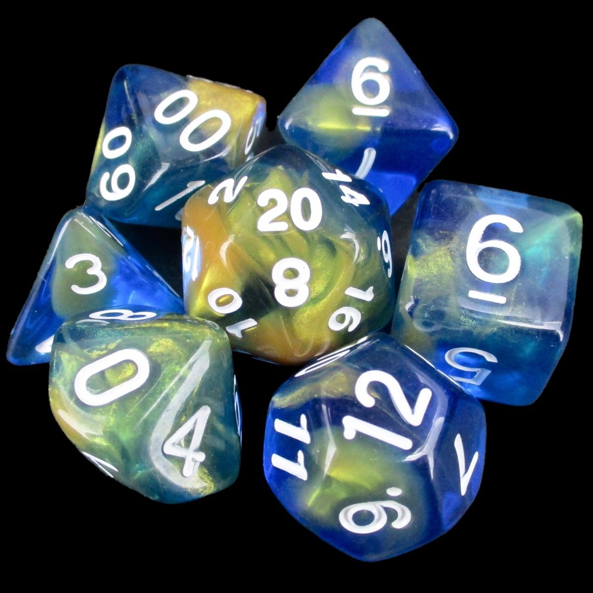 TDSO Water Spirit 7 Dice Polyset LTD EDITION