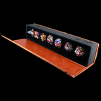 TDSO Sharp Edge Rainbow Stones 7 Dice Polyset + Case