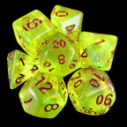 TDSO Aurora Lemon Glitter 7 Dice Polyset LTD EDITION