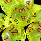 TDSO Aurora Lemon Glitter 7 Dice Polyset LTD EDITION