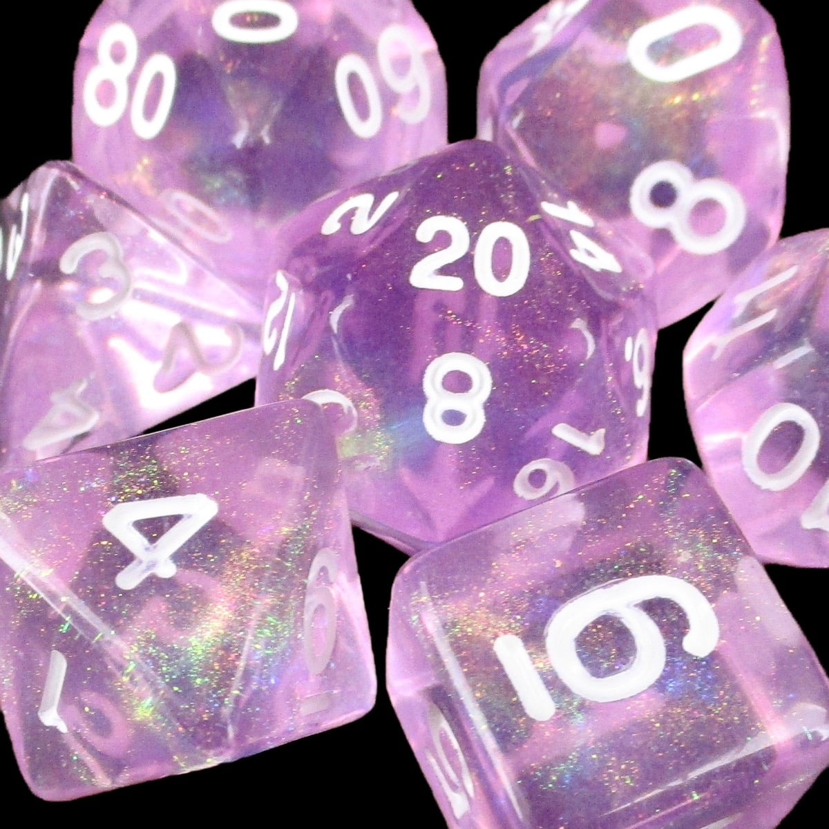 TDSO Aurora Candy Glitter 7 Dice Polyset LTD EDITION