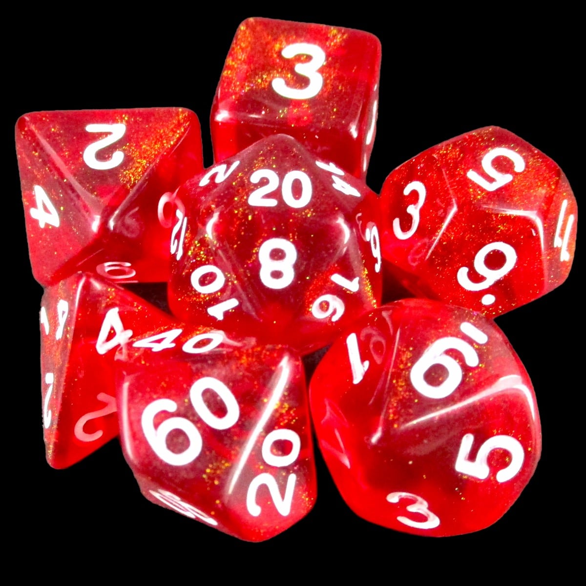 TDSO Aurora Dragons Eye Glitter 7 Dice Polyset LTD EDITION