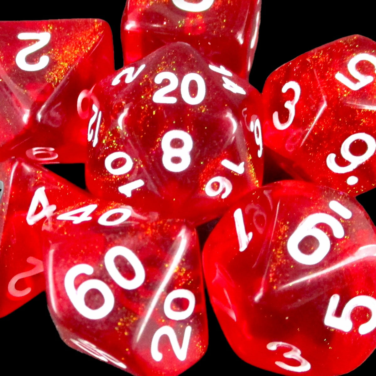 TDSO Aurora Dragons Eye Glitter 7 Dice Polyset LTD EDITION