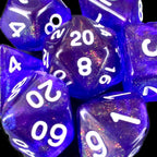 TDSO Aurora Amethyst Glitter 7 Dice Polyset LTD EDITION