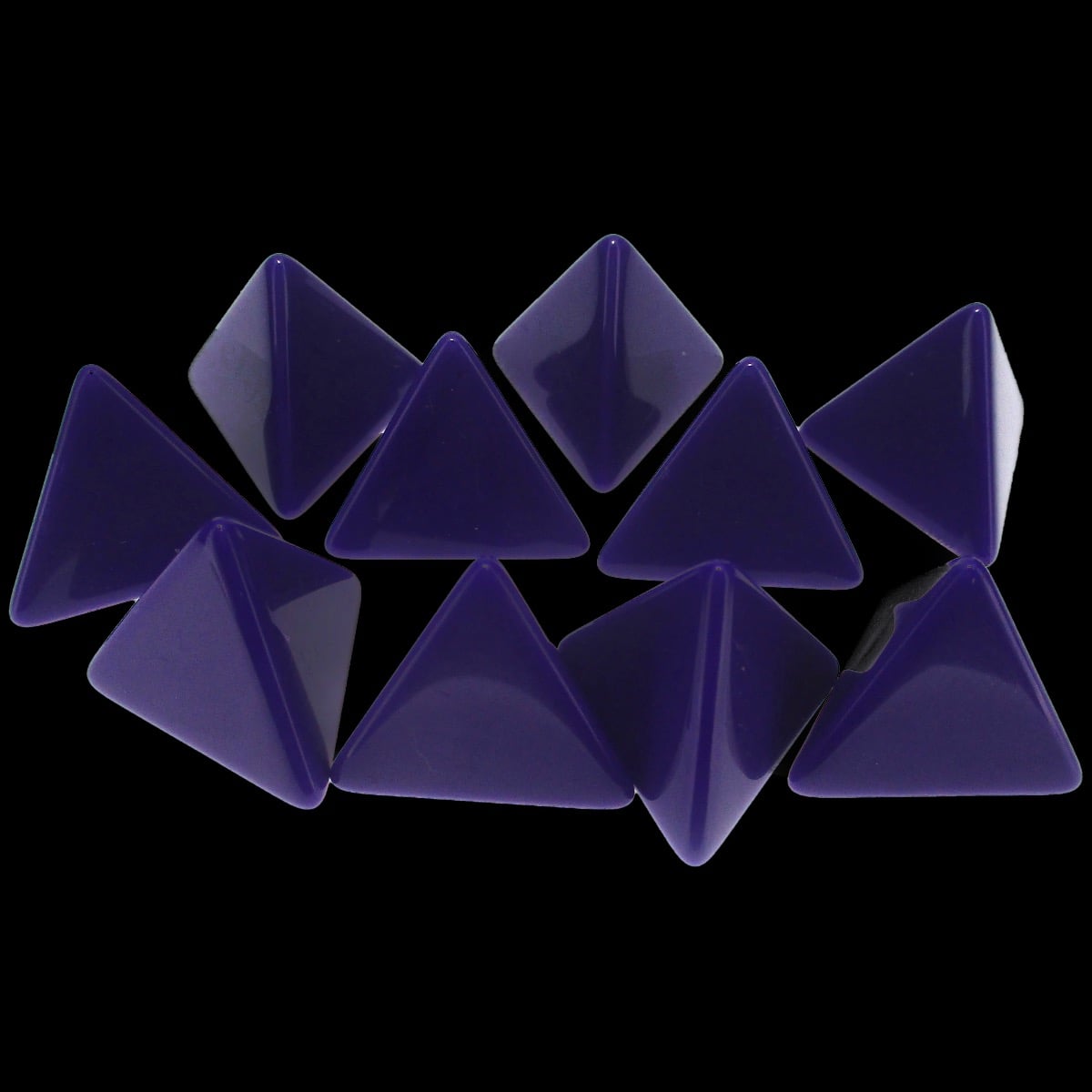 TDSO Opaque Blank Purple 16mm 10 x D4 Dice Set