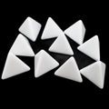 TDSO Opaque Blank White 16mm 10 x D4 Dice Set