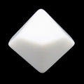 TDSO Opaque Blank White D10 Dice