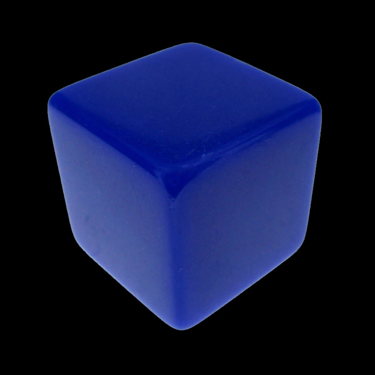 TDSO Opaque Blank Blue Square Cornered D6 Dice