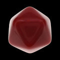 TDSO Opaque Blank Red D20 Dice