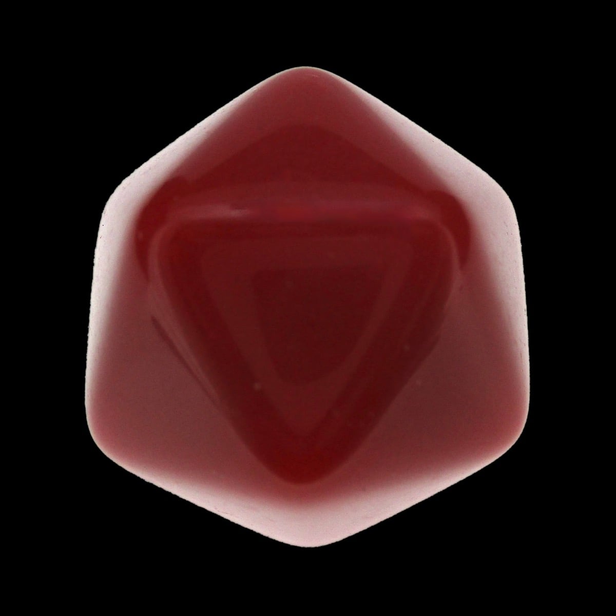 TDSO Opaque Blank Red D20 Dice
