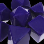 TDSO Opaque Blank Purple 7 Dice Polyset