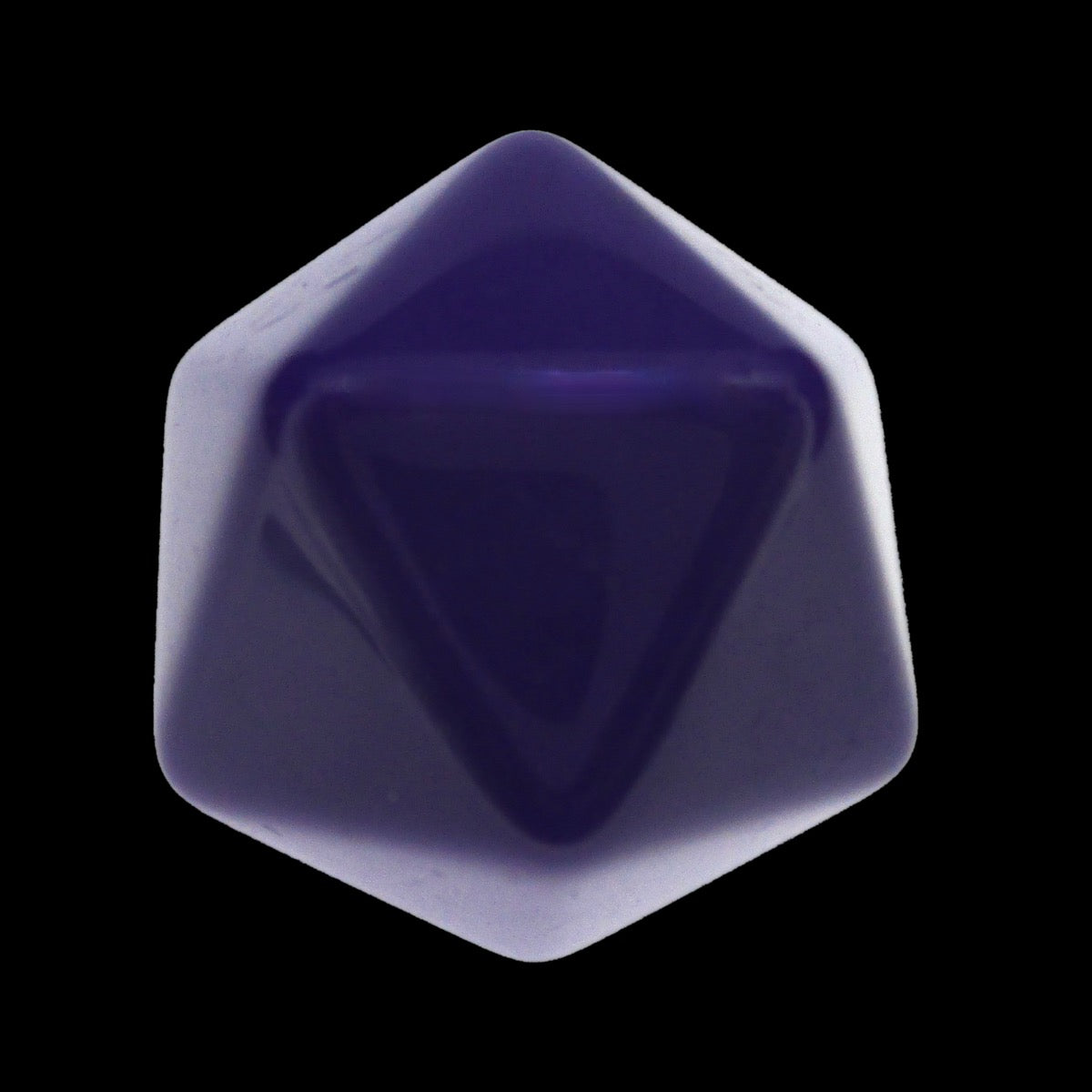 TDSO Opaque Blank Purple D20 Dice