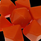 TDSO Opaque Blank Orange 7 Dice Polyset