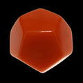 TDSO Opaque Blank Orange D12 Dice