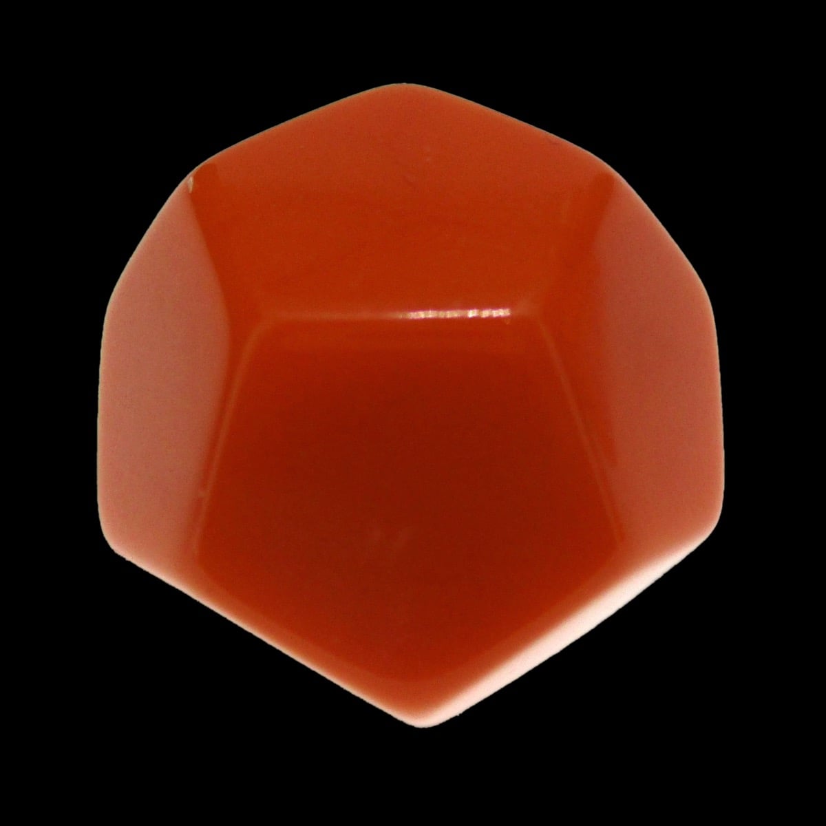 TDSO Opaque Blank Orange D12 Dice