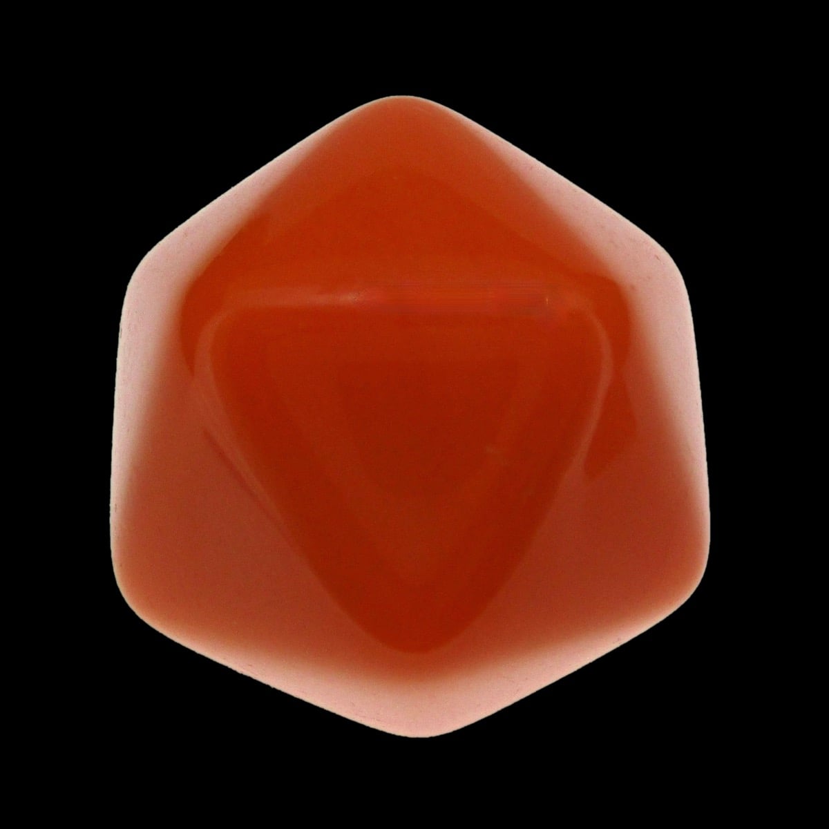 TDSO Opaque Blank Orange D20 Dice
