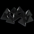 TDSO Opaque Blank Black 16mm 10 x D4 Dice Set