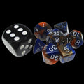 TDSO Duel Blue & Orange MINI 10mm 7 Dice Polyset