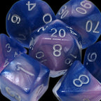 TDSO Duel Blue & Pink MINI 10mm 7 Dice Polyset