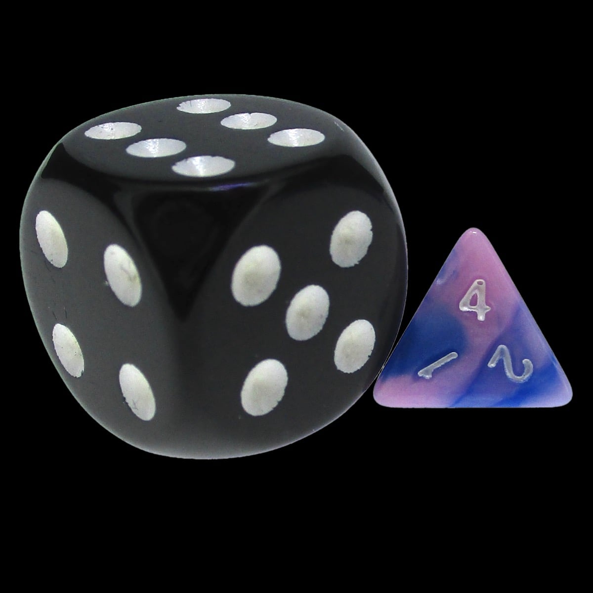 TDSO Duel Blue & Pink MINI 10mm D4 Dice