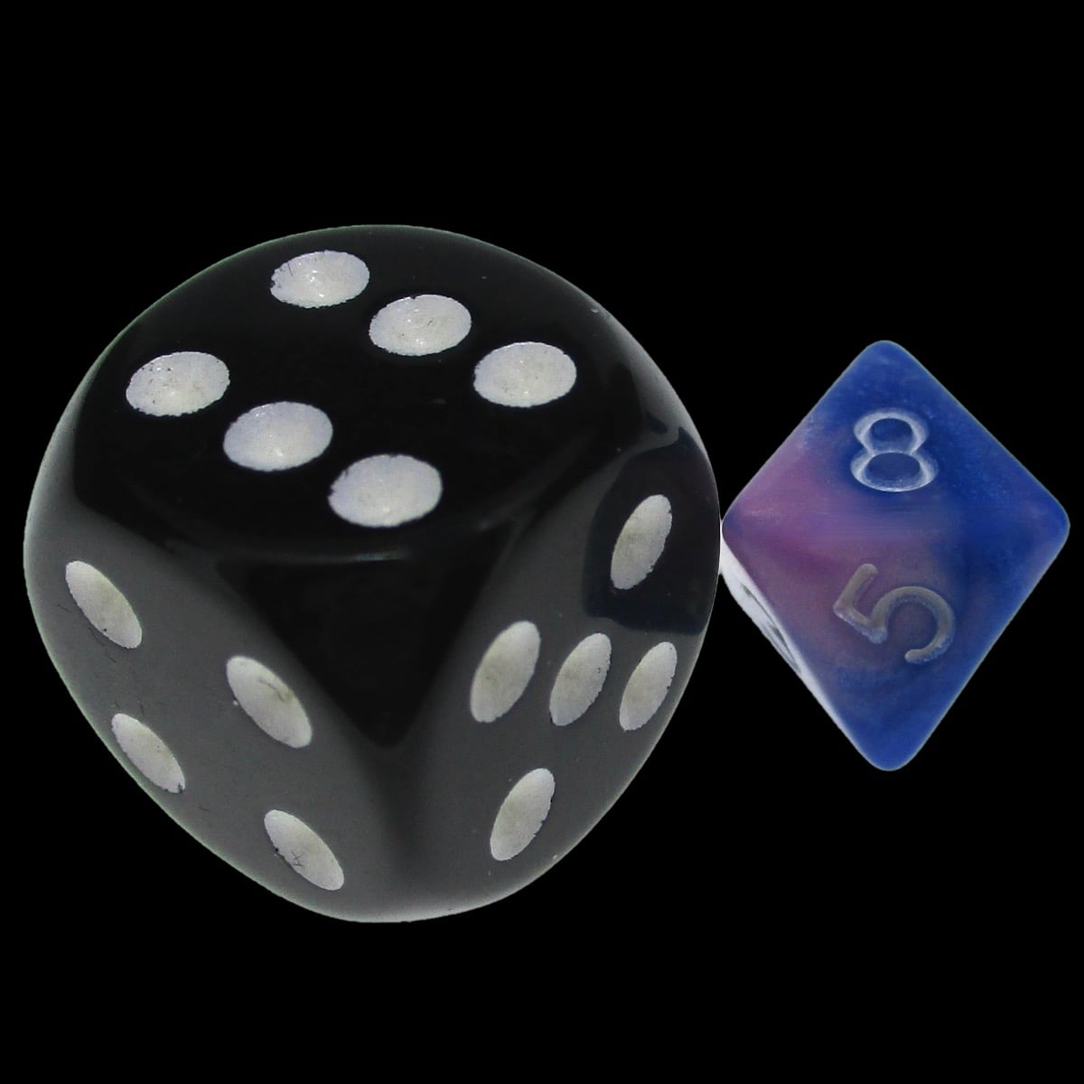 TDSO Duel Blue & Pink MINI 10mm D8 Dice