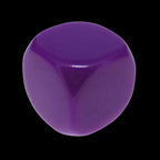 TDSO Opaque Blank Light Purple 16mm 10 x D6 Dice Set