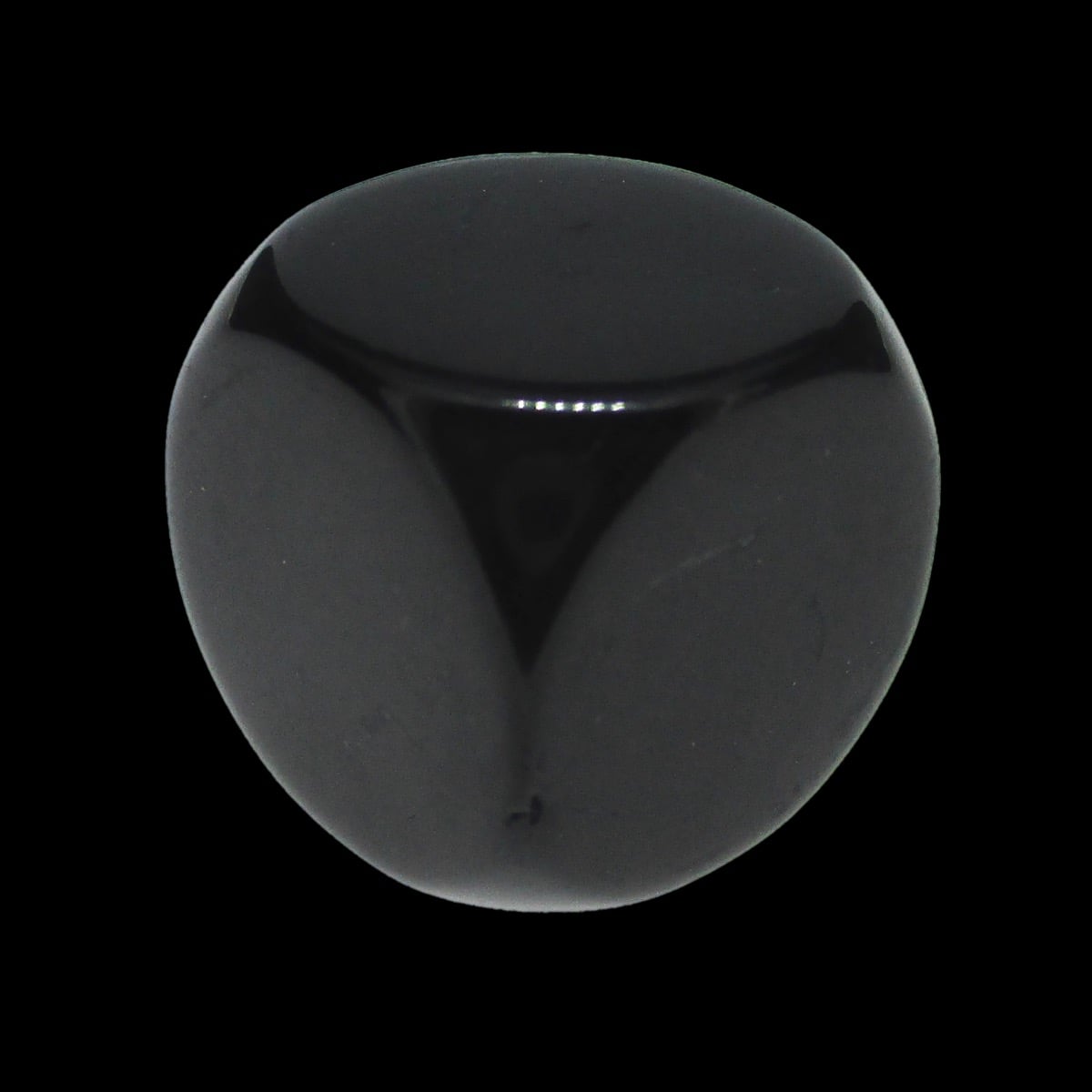 TDSO Opaque Blank Black 16mm 10 x D6 Dice Set