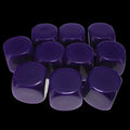 TDSO Opaque Blank Purple 16mm 10 x D6 Dice Set